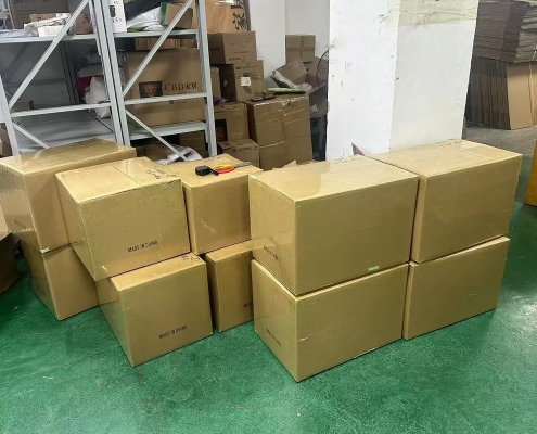 中国寄东西到法国打包完成